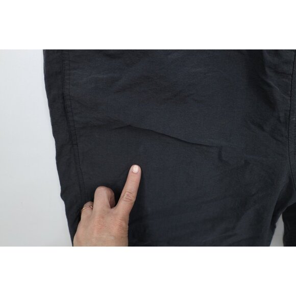 Vintage 90s Hobie Surfing Mens XL Faded Spell Out Lined Swim Trunks Shorts Black - Picture 7 of 15